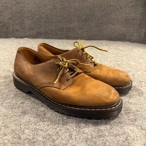 Duxbak Shoes Mens 8.5‎ Brown Leather Nubuck Oxford Lace Up Lug Sole Casual Work